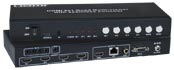 SPLITMUX-C5HDR-4LC-CLR - Low-Cost HDMI Quad Screen Splitter/Multiviewer/Extender (Front & Back)