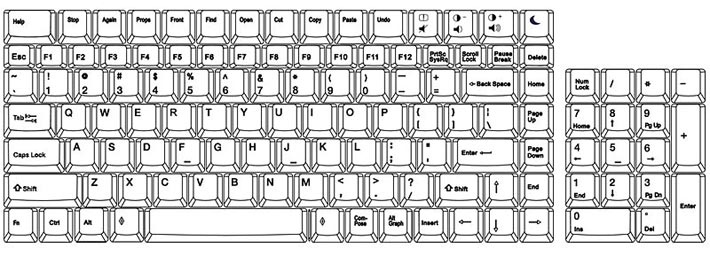 Rackmount Dvi Sun Usb Kvm Drawer Monitor Keyboard Layout Drawing