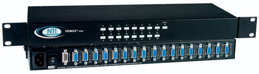 SE-15V-16-RS-R - VGA Video Switch with RS232 Control Option