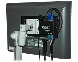 VESA Mounting Bracket - for mounting local or remote unit to back of flat panel monitor