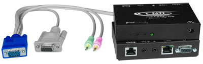 Hi-Res VGA Video/Audio Extender via CAT5 up to 1,000 Feet